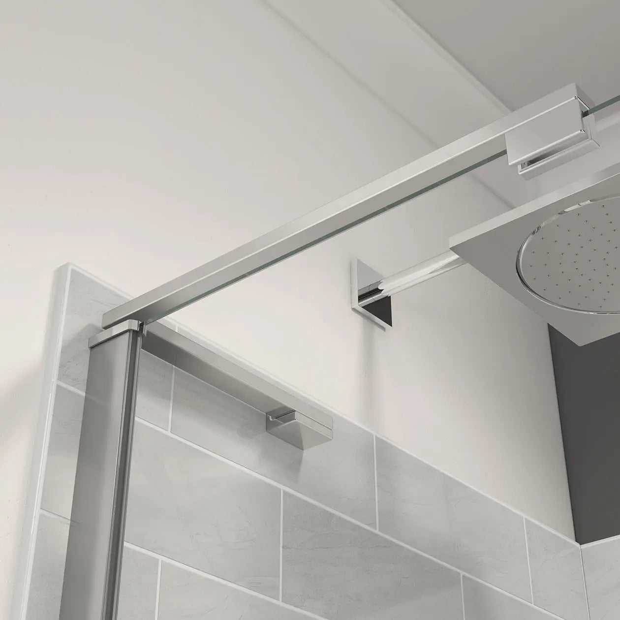 Maax Capella 78 32 ½-35 ½ x 78 in. 8 mm Pivot Shower Door for Alcove Installation with GlassShield® glass in Chrome - Plumbing Market