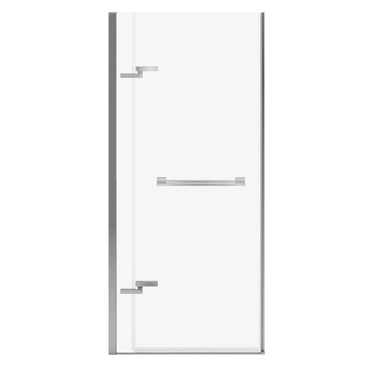 Maax Capella 78 32 ½-35 ½ x 78 in. 8 mm Pivot Shower Door for Alcove Installation with GlassShield® glass in Chrome - Plumbing Market