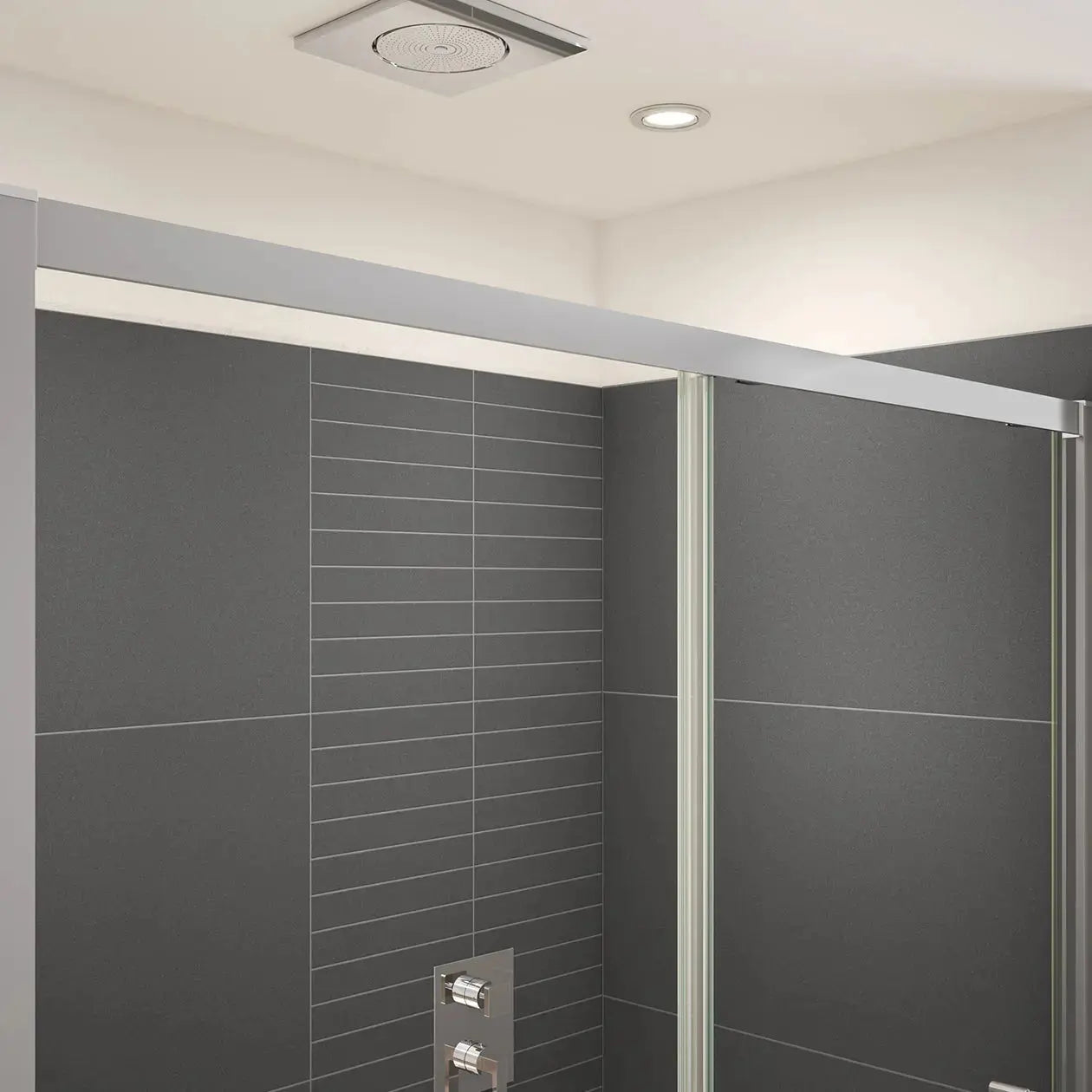 Connect Pro 55 ½-57 x 76 in. 6mm Sliding Shower Door for Alcove Installation with Clear glass in Chrome - Plumbing Market