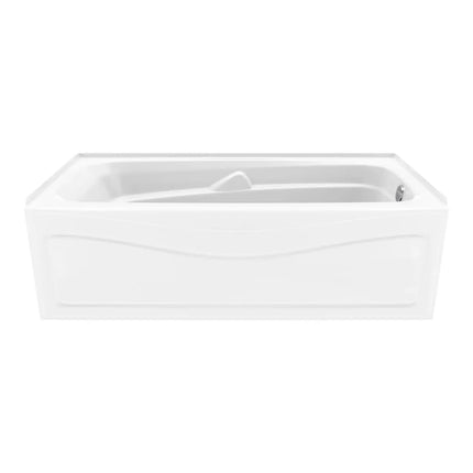 Maax Corinthia II 60 x 30 Acrylic Alcove Right-Hand Drain Bathtub in White - Product Pack 105684-002-001-104 - Plumbing Market