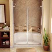 Maax Essence Base 3448 AcrylX Alcove Shower Base with Center Drain in White 148032-000-002-285 - Plumbing Market