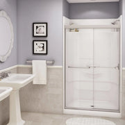 Maax Essence SH-4834 AcrylX Alcove Center Drain Four-Piece Shower in White 148030-000-002-294 - Plumbing Market
