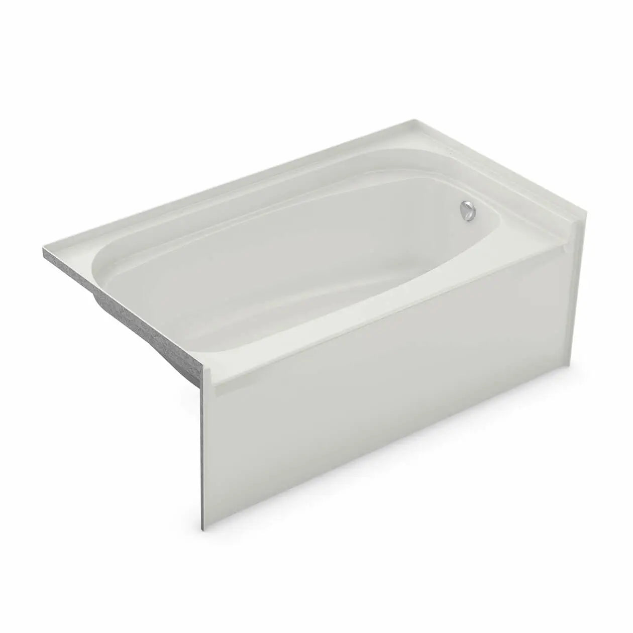 Maax Essence TO-6032 AFR AcrylX Alcove Right-Hand Drain Bathtub in White 148015-000-002-785 - Plumbing Market