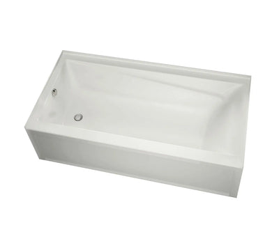 Maax Exhibit 6032 IFS AFR Acrylic Alcove Right-Hand Drain Bathtub