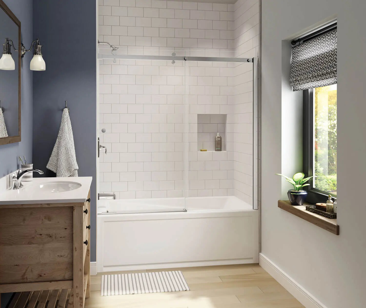 Maax Exhibit 60 x 32 IFS AFR Acrylic Alcove Right-Hand Drain Bathtub in White 105512 - Plumbing Market
