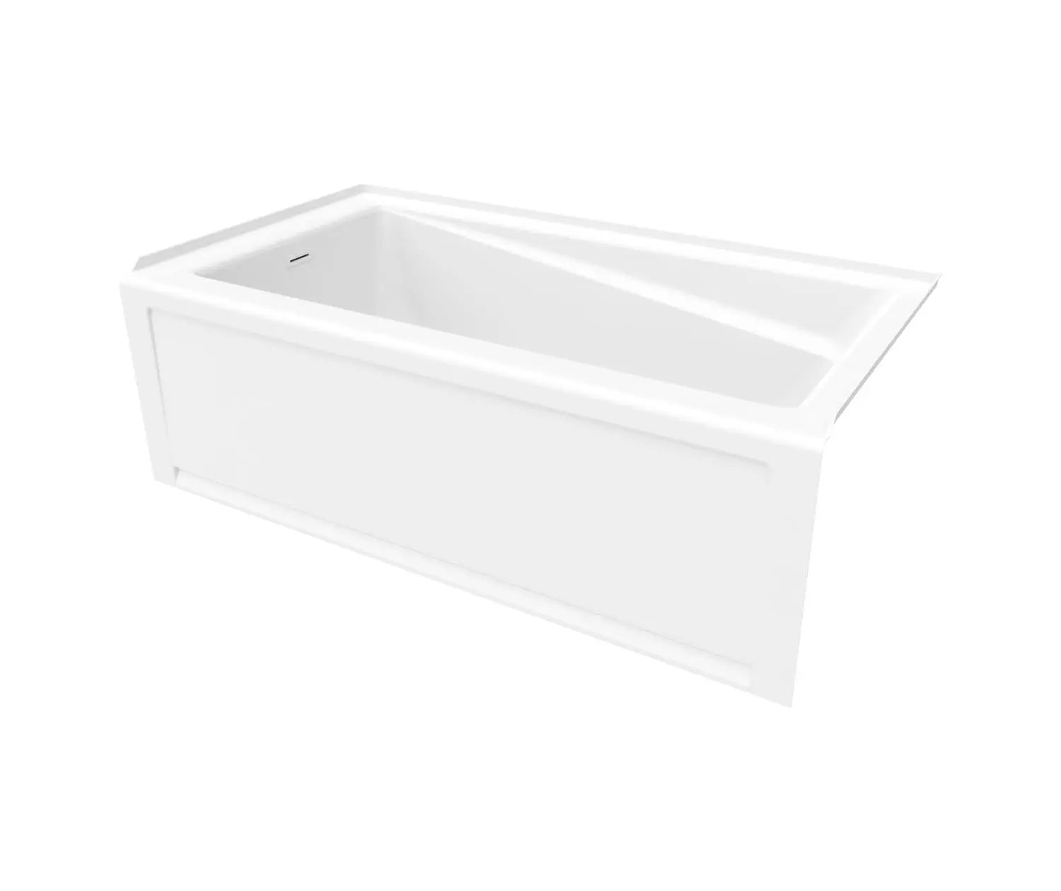 Maax Exhibit 6030 IFS AFR Acrylic Alcove Left-Hand Drain Bathtub in White - Plumbing Market