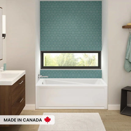 Maax Exhibit 6030 IFS AFR Acrylic Alcove Left-Hand Drain Bathtub in White - Plumbing Market