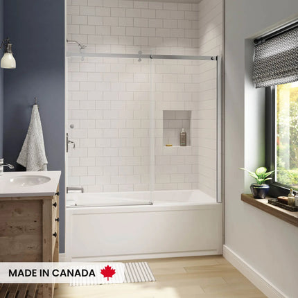 Maax Exhibit 6030 IFS AFR Acrylic Alcove Left-Hand Drain Bathtub in White - Plumbing Market