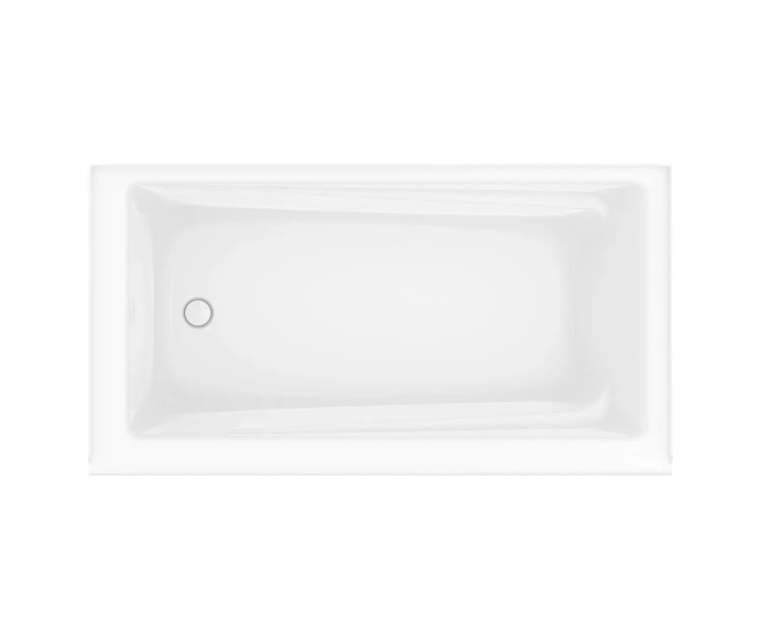 Maax Exhibit 6030 IFS AFR Acrylic Alcove Right-Hand Drain Bathtub in White - Plumbing Market