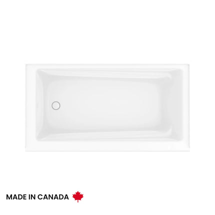 Maax Exhibit 6032 IFS AFR Acrylic Alcove Right-Hand Drain Bathtub - Plumbing Market