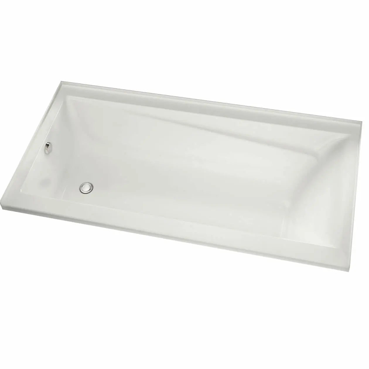 Maax Exhibit 6042 IF Acrylic Alcove Right-Hand Drain Whirlpool Bathtub in White 106174-001-001-002 - Plumbing Market