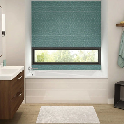 Maax Exhibit 7236 IF Acrylic Alcove Left-Hand Drain Bathtub in White - Product Pack 106182-002-001-101 - Plumbing Market