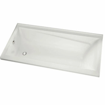 Maax Exhibit 7236 IF Acrylic Alcove Right-Hand Drain Aeroeffect Bathtub in White 106182-103-001-102 - Plumbing Market