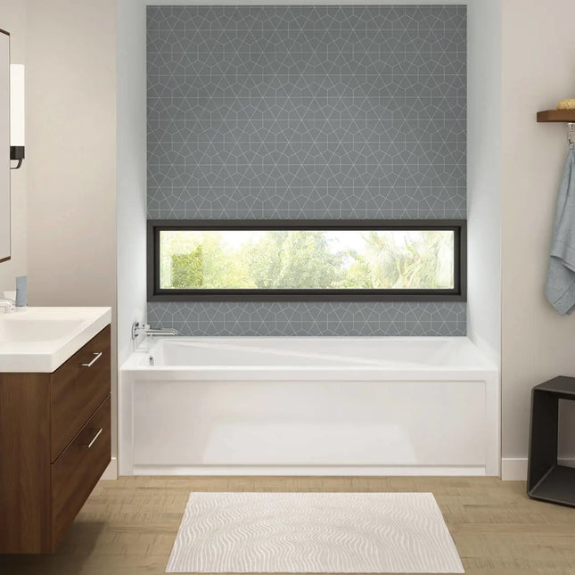 Maax Exhibit 7236 IFS Acrylic Alcove Right-Hand Drain Bathtub in White 106183-000-001-101 - Plumbing Market