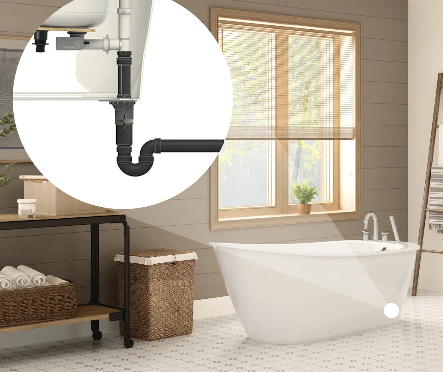 Maax F2 Drain - PVC kit 10034341 - Plumbing Market