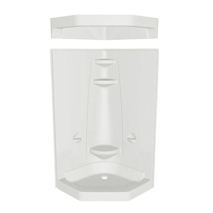 Maax Freestyle 37 Neo-Angle 37 x 37 Acrylic Corner Center Drain One-Piece Shower in White 102994-000-001-102 - Plumbing Market