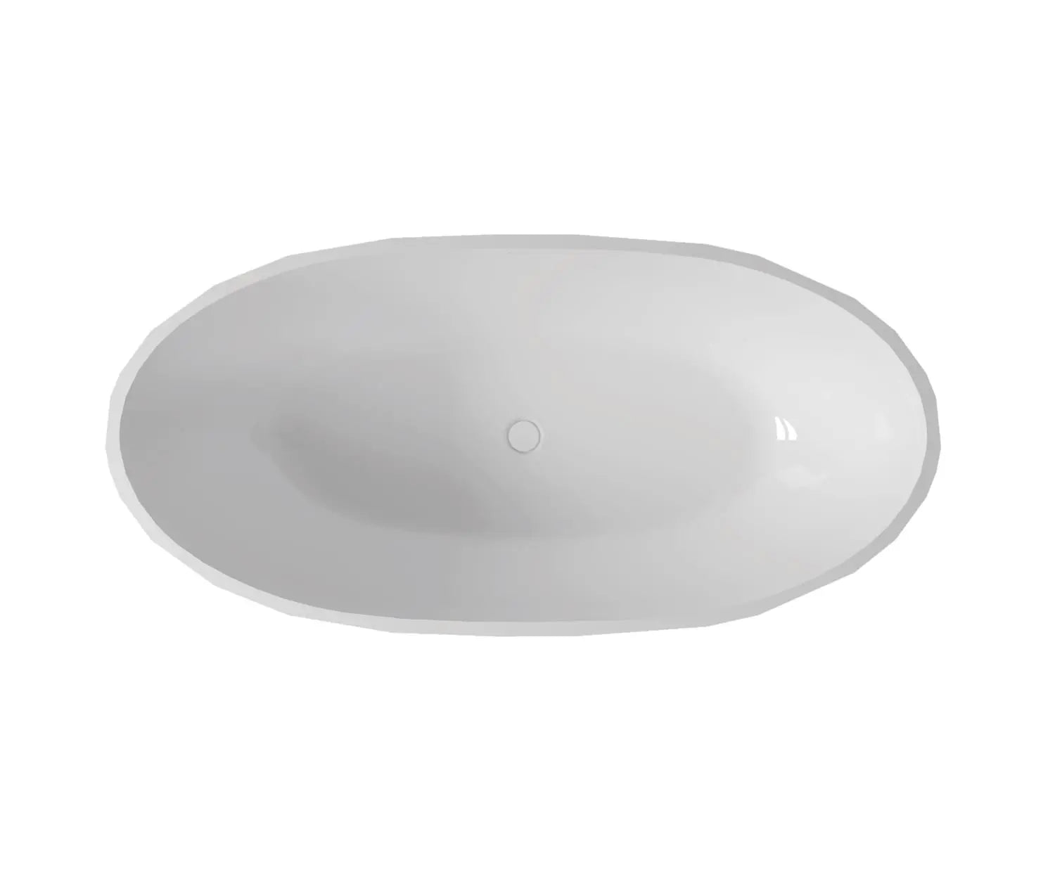 Maax Fura 6732 Acrylic Freestanding Center Drain Bathtub in Gloss White - Plumbing Market