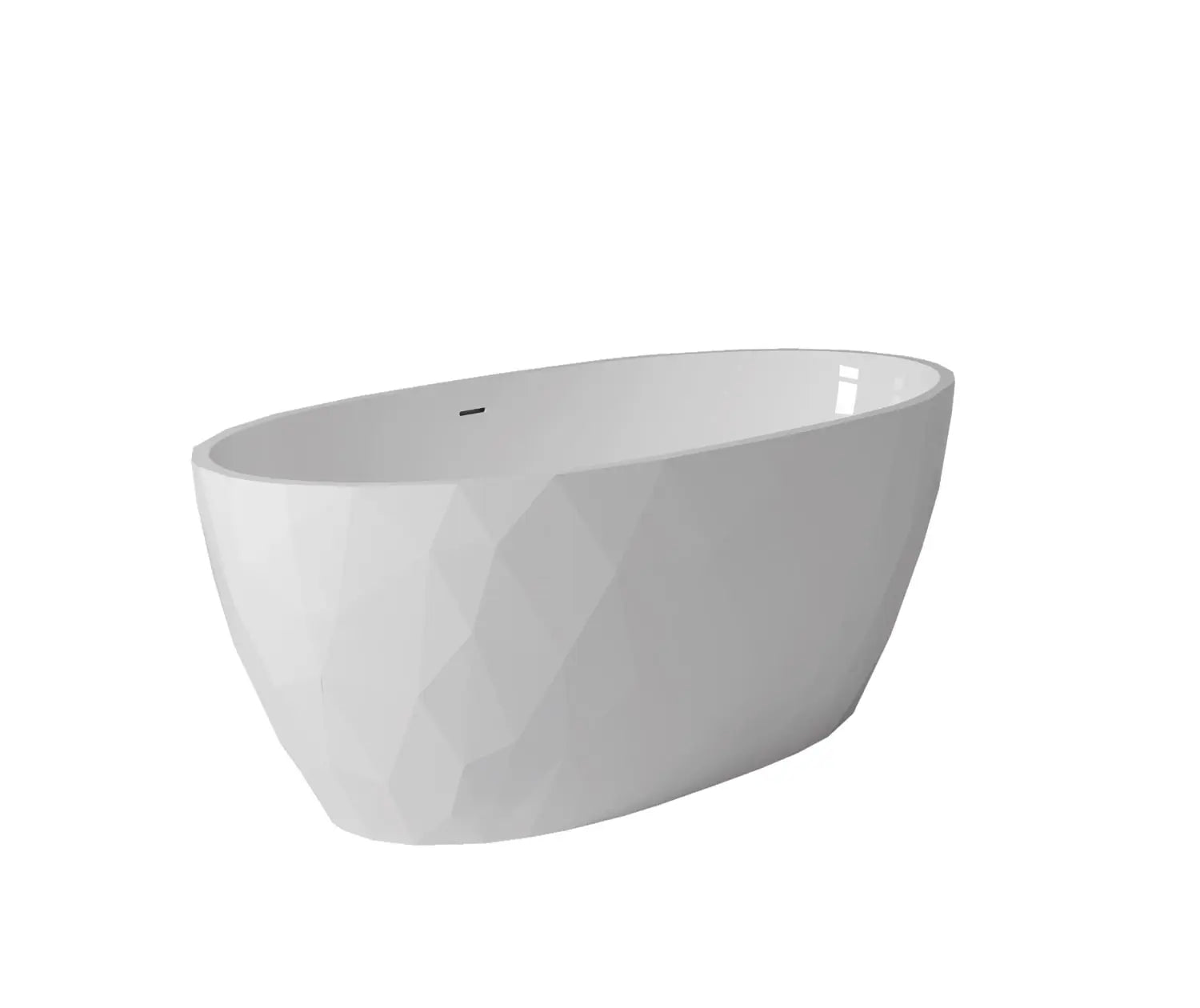 Maax Fura 6732 Acrylic Freestanding Center Drain Bathtub in Gloss White - Plumbing Market