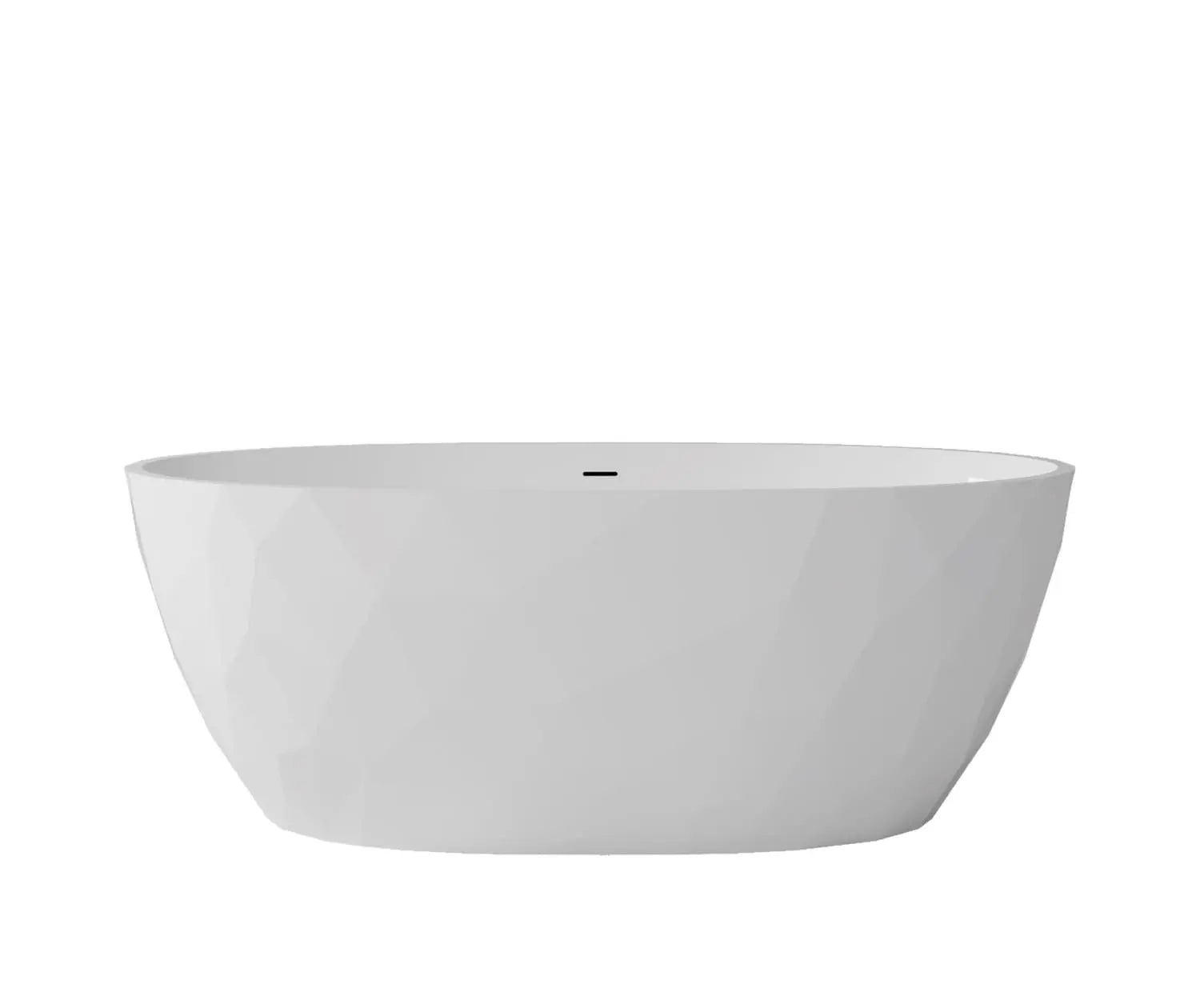 Maax Fura 6732 Acrylic Freestanding Center Drain Bathtub in Gloss White - Plumbing Market