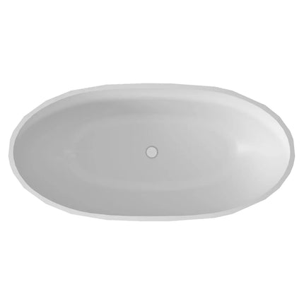 Maax Fura 6732 Acrylic Freestanding Center Drain Bathtub in Matte White - Plumbing Market