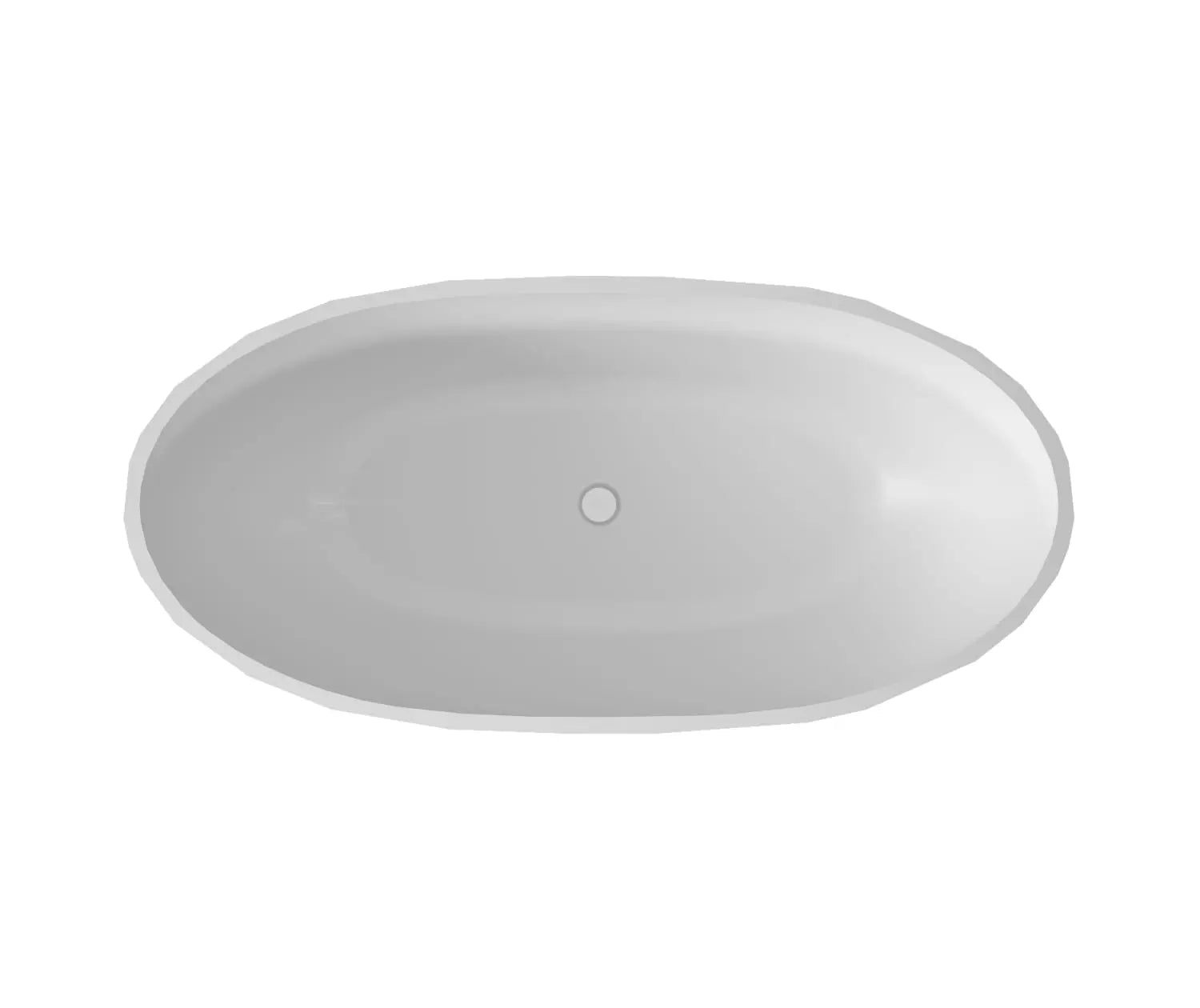 Maax Fura 6732 Acrylic Freestanding Center Drain Bathtub in Matte White - Plumbing Market