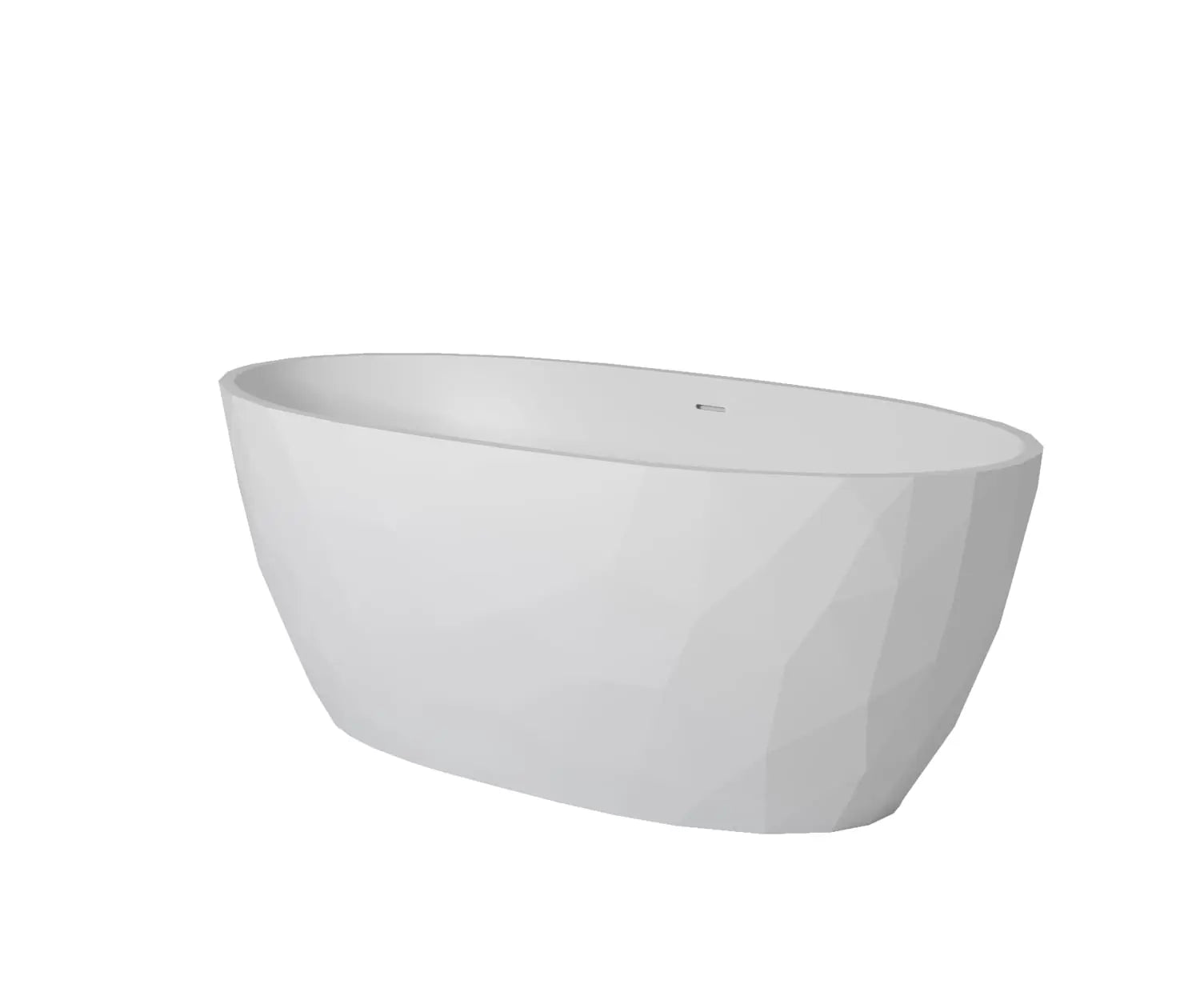 Maax Fura 6732 Acrylic Freestanding Center Drain Bathtub in Matte White - Plumbing Market