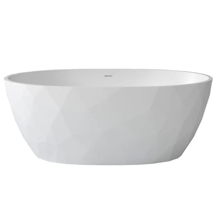 Maax Fura 6732 Acrylic Freestanding Center Drain Bathtub in Matte White - Plumbing Market