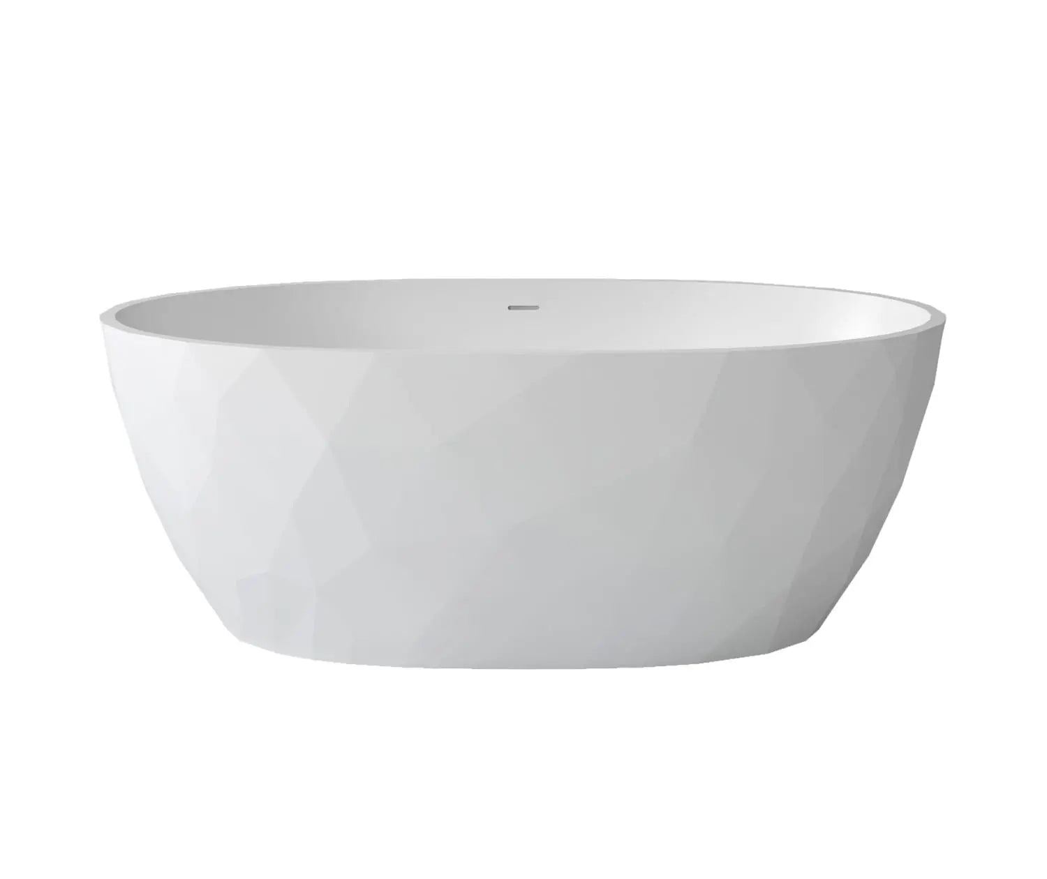 Maax Fura 6732 Acrylic Freestanding Center Drain Bathtub in Matte White - Plumbing Market