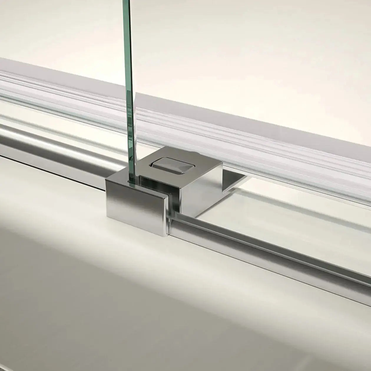 Halo Pro 44 ½-47 x 78 ¾ in. 8 mm Sliding Shower Door with Towel Bar for Alcove Installation with Clear glass in Chrome - Plumbing Market
