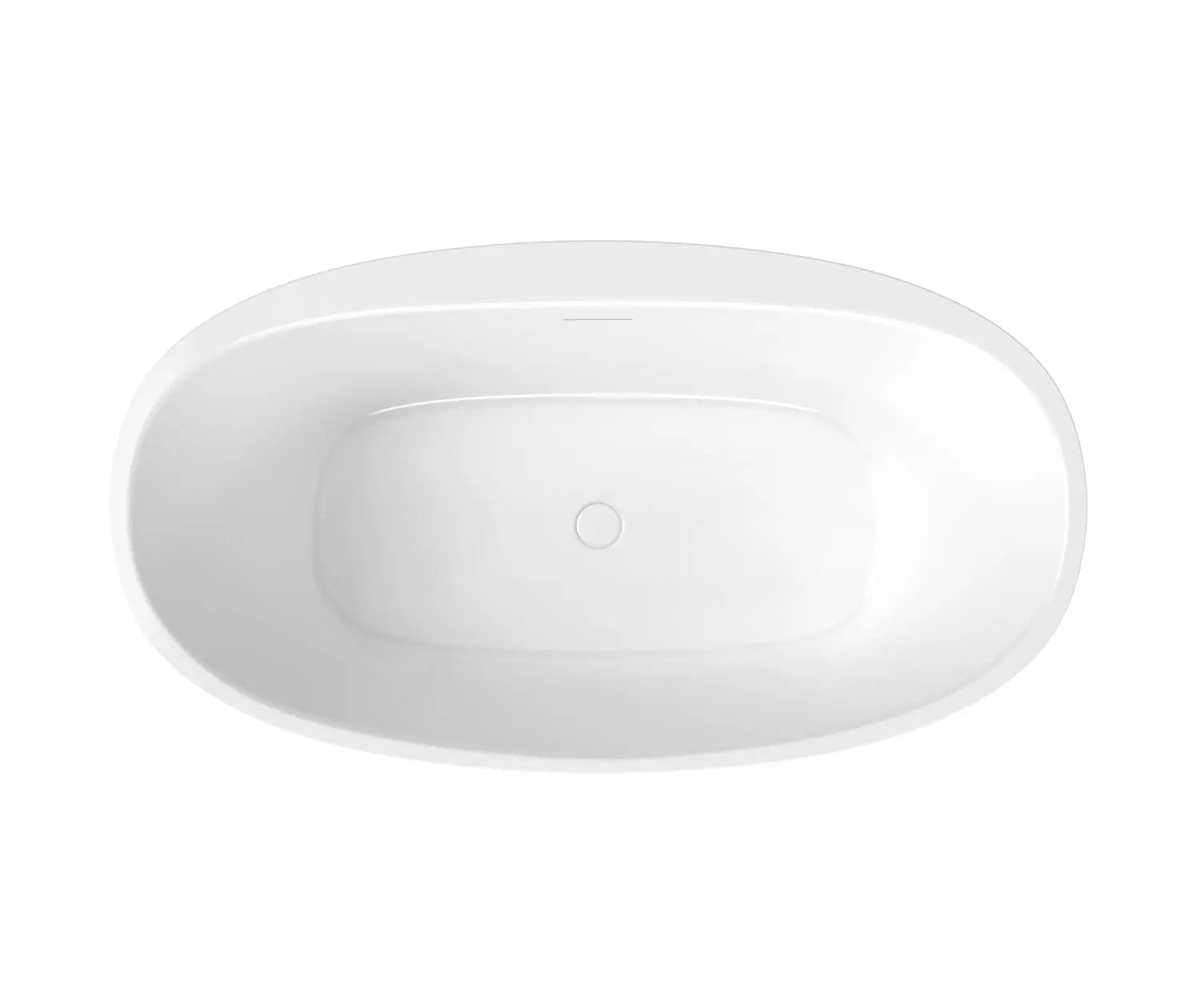 Maax Hatto 5932 Acrylic Freestanding Center Drain Bathtub in White - Plumbing Market