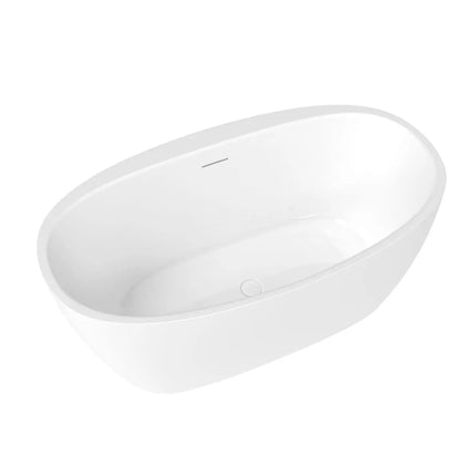 Maax Hatto 5932 Acrylic Freestanding Center Drain Bathtub in White - Plumbing Market