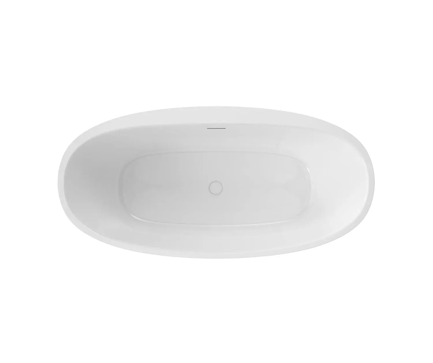 Maax Hatto 6732 Acrylic Freestanding Center Drain Bathtub in White - Plumbing Market