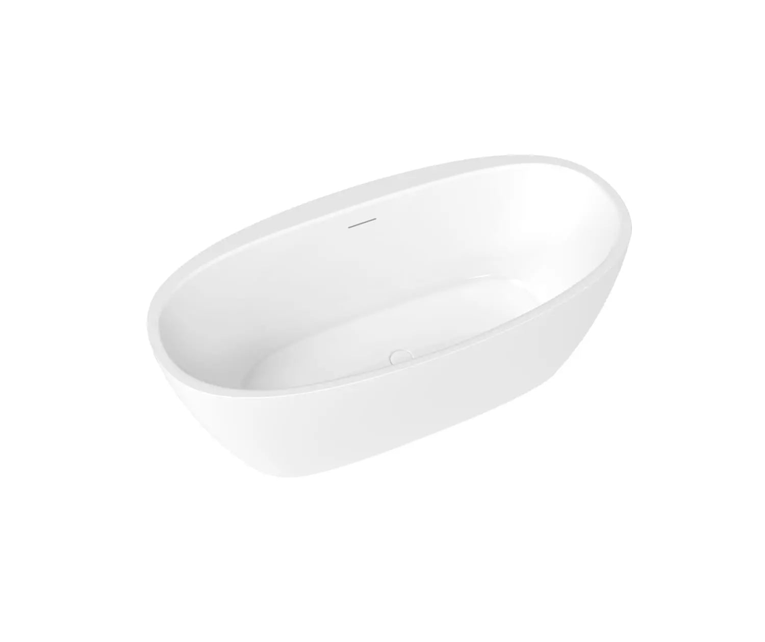 Maax Hatto 6732 Acrylic Freestanding Center Drain Bathtub in White - Plumbing Market