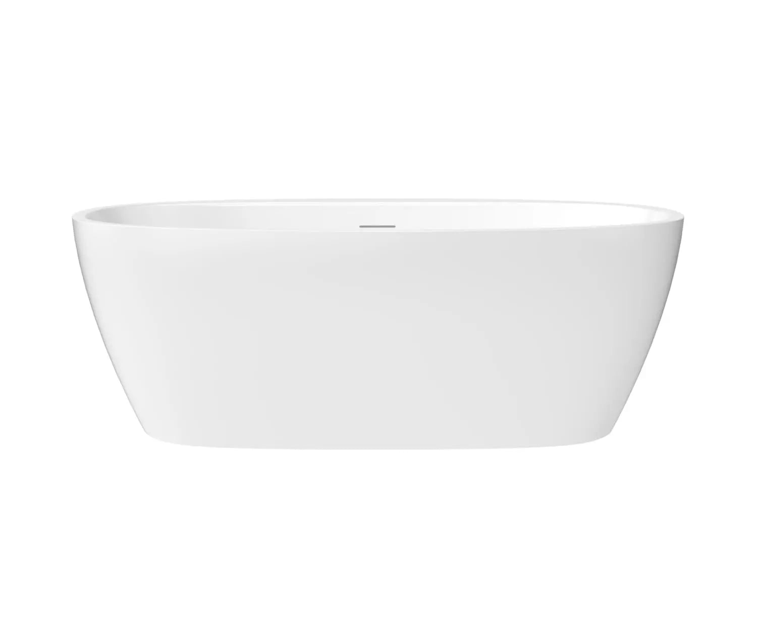 Maax Hatto 6732 Acrylic Freestanding Center Drain Bathtub in White - Plumbing Market