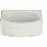 Maax Islander AFR 60 x 38 Acrylic Alcove Left-Hand Drain Combined Whirlpool & Aeroeffect Bathtub in White 102895-L-096-001 - Plumbing Market