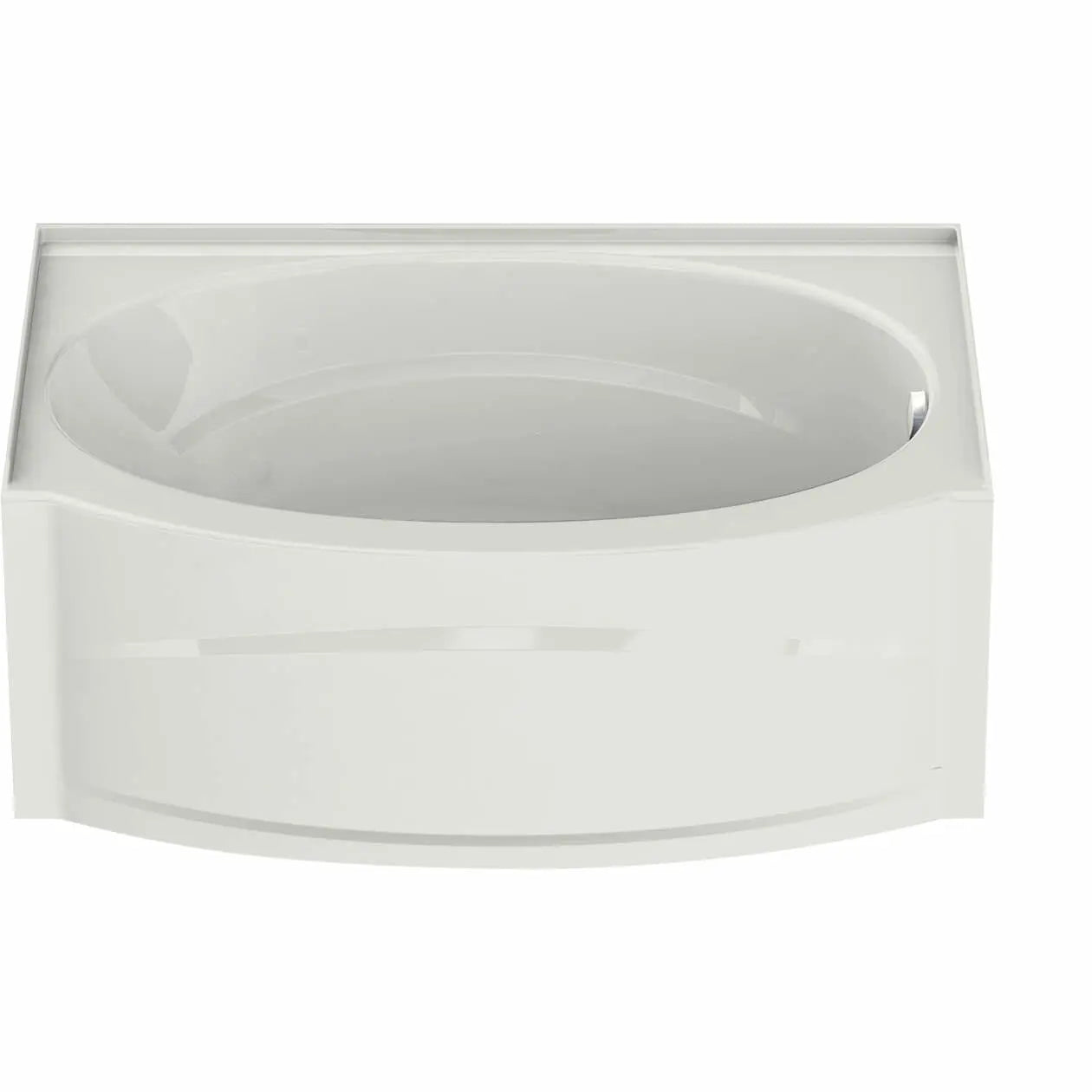 Maax Islander AFR 60 x 38 Acrylic Alcove Right-Hand Drain Bathtub in White 102895-000-001-002 - Plumbing Market