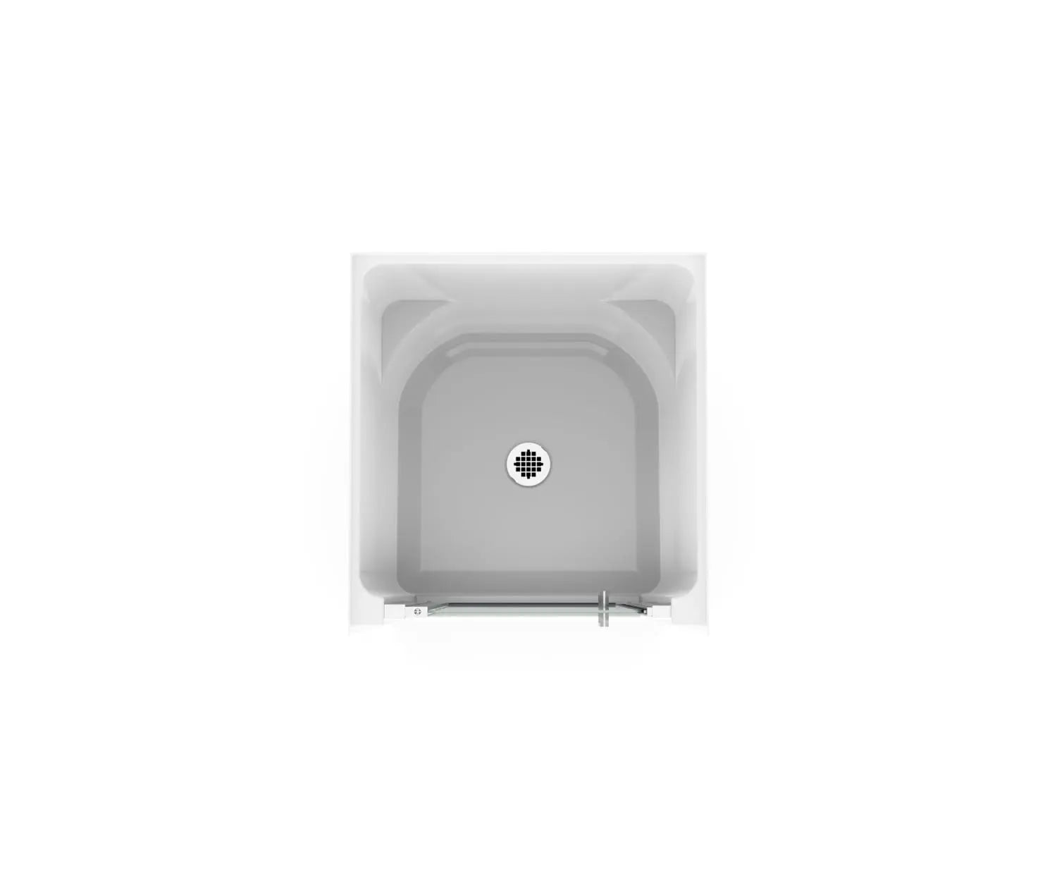 Maax Jasmin Sleek DI 30 x 32 AcrylX Alcove Center Drain One-Piece Shower in White 107574-000-002-102 - Plumbing Market