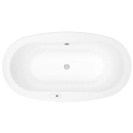 Maax Jazz 66 x 36 Acrylic Drop-in Center Drain Aerofeel Bathtub in White 105509-055-001-104 - Plumbing Market