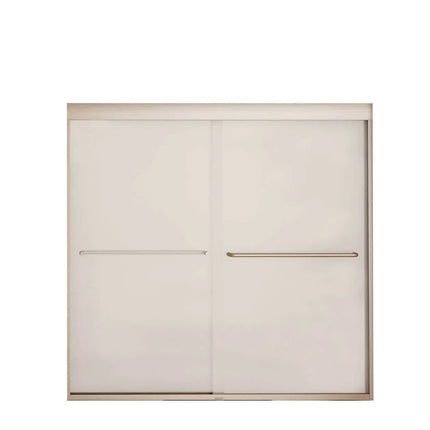 Maax Kameleon 55-59 x 57 in. 6 mm Bypass Tub Door for Alcove Installation with Frosted glass in Brushed Nickel 134561-978-305-000 - Plumbing Market