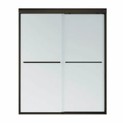 Maax Kameleon 55-59 x 71 in. 6 mm Bypass Shower Door for Alcove Installation with Frosted glass in Dark Bronze 134565-978-172-000 - Plumbing Market
