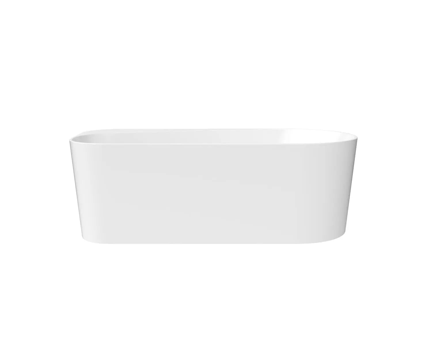 Maax Kuja 6732 Acrylic Freestanding End Drain Bathtub in White - Plumbing Market