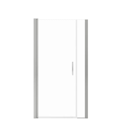 Maax Manhattan 35-37 x 68 in. 6 mm Pivot Shower Door for Alcove Installation with Clear glass & Square Handle in Chrome 138266-900-084-101 - Plumbing Market