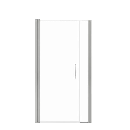Maax Manhattan 39-41 x 68 in. 6 mm Pivot Shower Door for Alcove Installation with Clear glass & Square Handle in Chrome 138268-900-084-101 - Plumbing Market