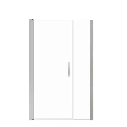 Maax Manhattan 41-43 x 68 in. 6 mm Pivot Shower Door for Alcove Installation with Clear glass & Square Handle in Chrome 138269-900-084-101 - Plumbing Market