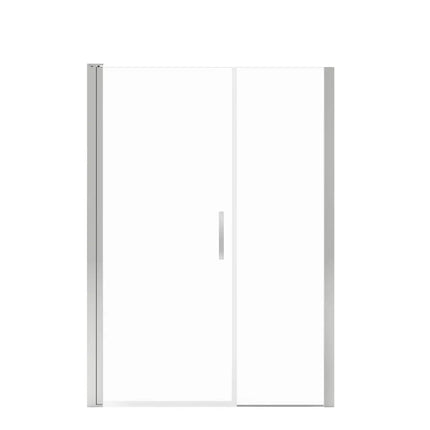 Maax Manhattan 49-51 x 68 in. 6 mm Pivot Shower Door for Alcove Installation with Clear glass & Square Handle in Chrome 138273-900-084-101 - Plumbing Market