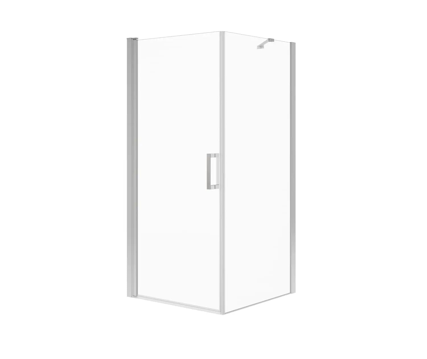 Maax Manhattan Square 36 x 36 x 72 in. 6mm Pivot Shower Door for Corner Installation with Clear glass & Square Handle in Chrome 135230-900-084-101 - Plumbing Market