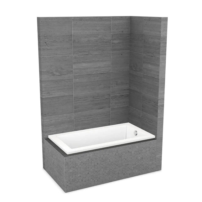 Maax ModulR 6032 IF (Without Armrests) Acrylic Corner Right Right-Hand Drain Bathtub in White 410026-000-001-154 - Plumbing Market