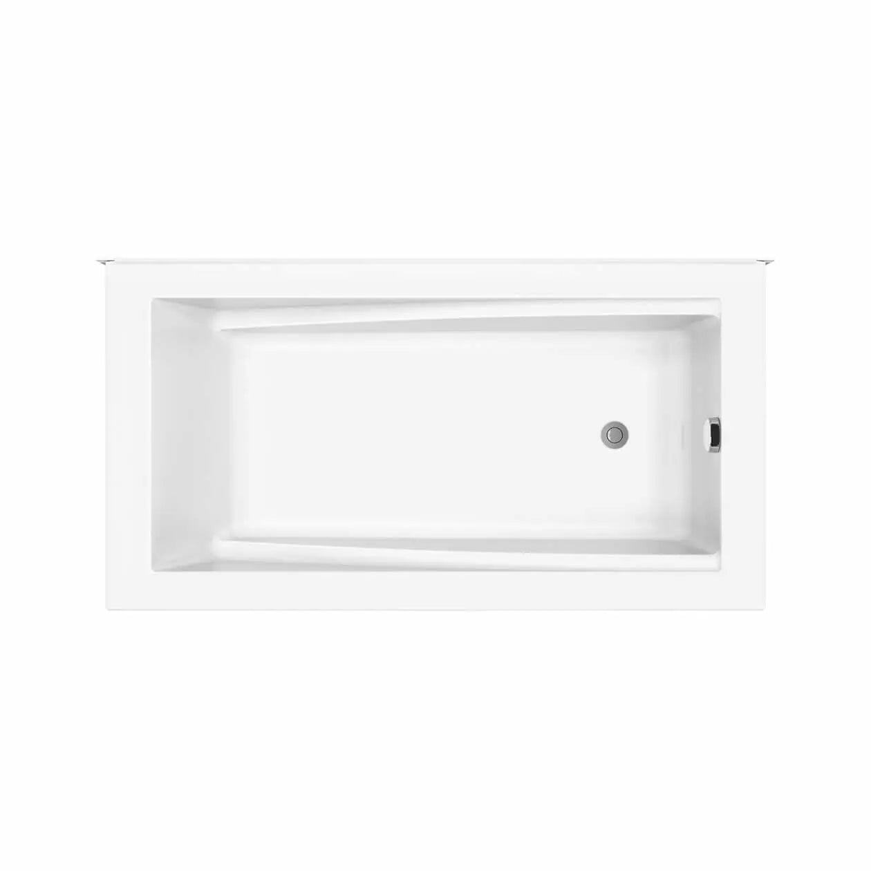 Maax ModulR 6032 (With Armrests) Acrylic Wall Mounted Right-Hand Drain Bathtub in White 410009-000-001-105 - Plumbing Market