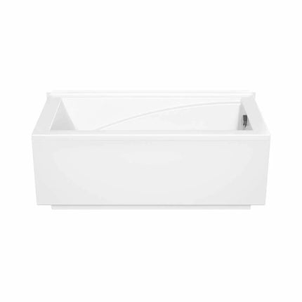 Maax ModulR 6032 (With Armrests) Acrylic Wall Mounted Right-Hand Drain Bathtub in White 410009-000-001-105 - Plumbing Market