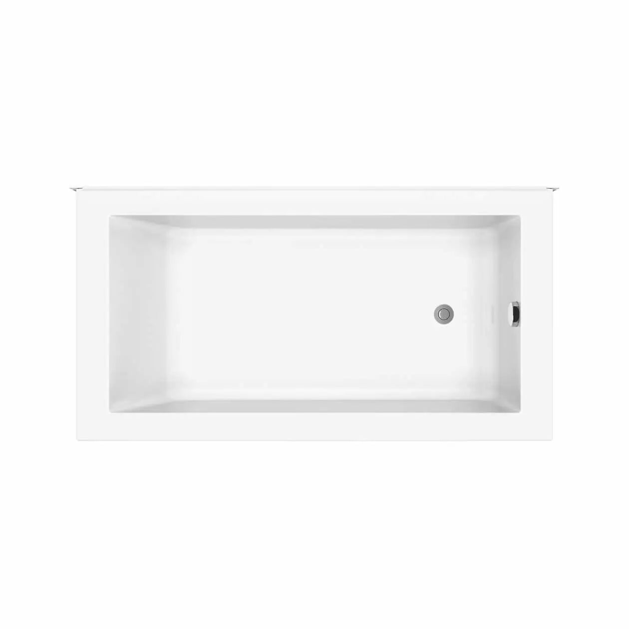 Maax ModulR 6032 (Without Armrests) Acrylic Corner Left Right-Hand Drain Bathtub in White 410011-000-001-103 - Plumbing Market